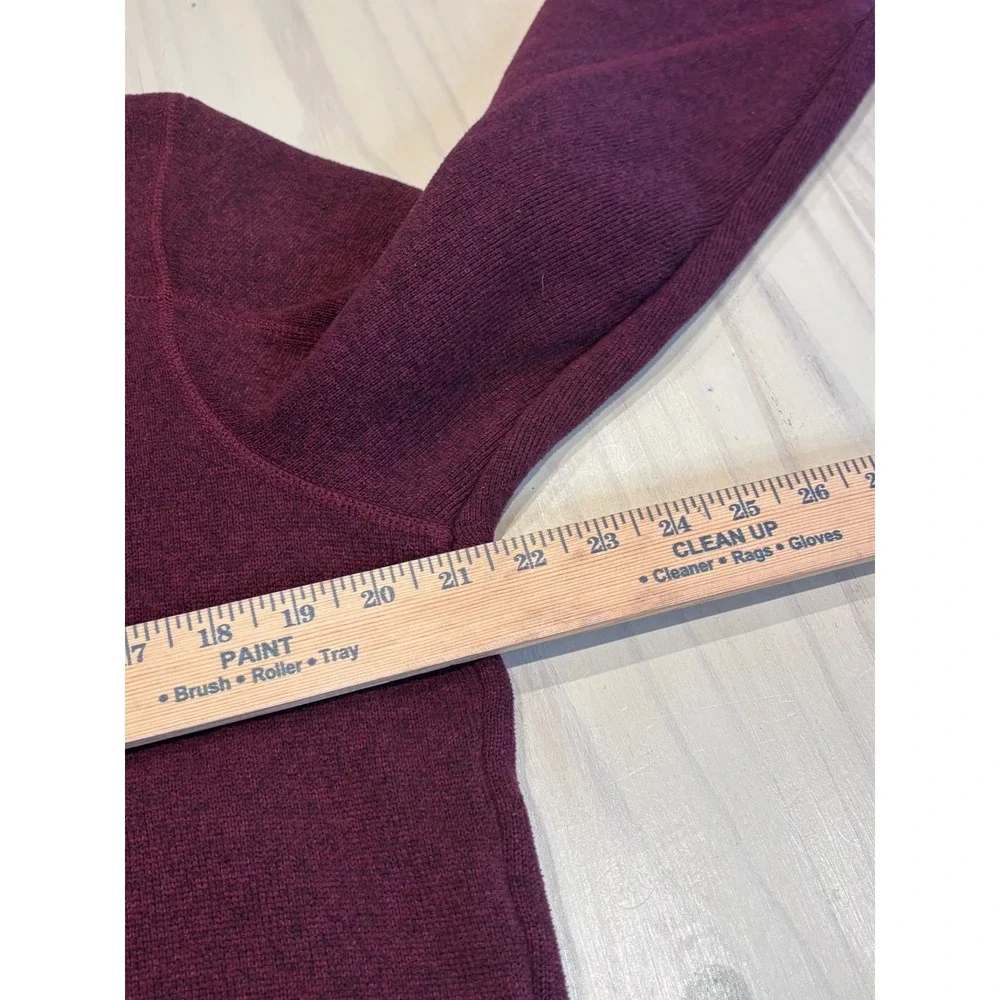 The North Face Mens Gordon Lyons 1/4 Zip Fleece Pullover Burgundy Red NF0A2SUX L